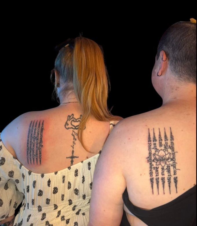 Traditional Sak Yant Back Tattoos Pattaya